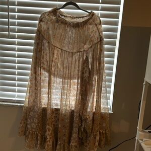 Yellow miss me maxi skirt. Large maxi skirt.